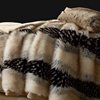 2024 New Gold Fox Fur Blanket Ralph Lauren Luxury Blanket Foreign Trade Raschel Blanket Faux Fox Blanket