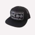 Chrome hearts black oversized embroidered sunglasses