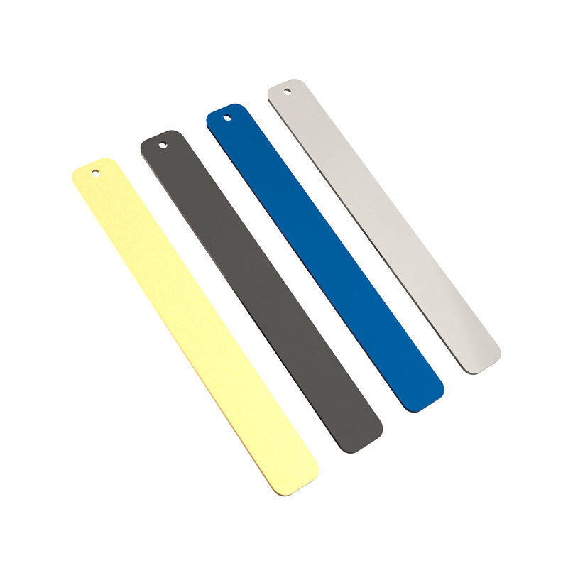 Wholesale Direct sale simple metal bookmark stainless steel brass laser lettering graduation Memorial School Enterprise gift