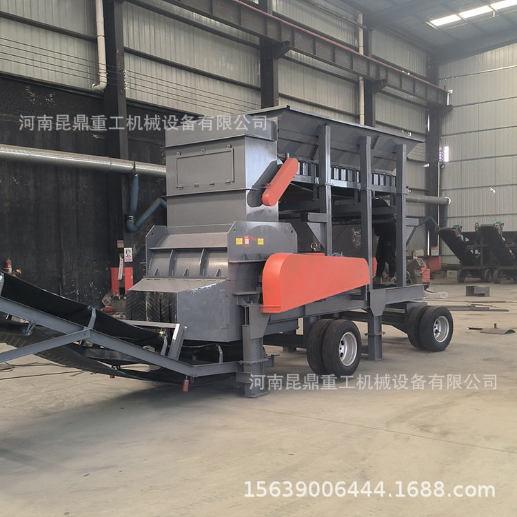 Wet and Dry Material Soil Crusher, Fertilizer, Coal Slurry, Seedling Nursery, Nutrient Soil, Mobile Crusher, Large Wet and Dry Powder Soil Machine
