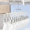Multi-Clip Sock Drying Rack for Home Use, Stainless Steel Windproof Hanger for Baby Socks, Balcony Drying Rack for Underwear and Panties