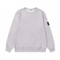Round neck plus velvet - floral gray