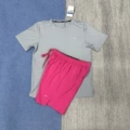 [ice silk quick dry] reflective cursor-nk set gray + rose red