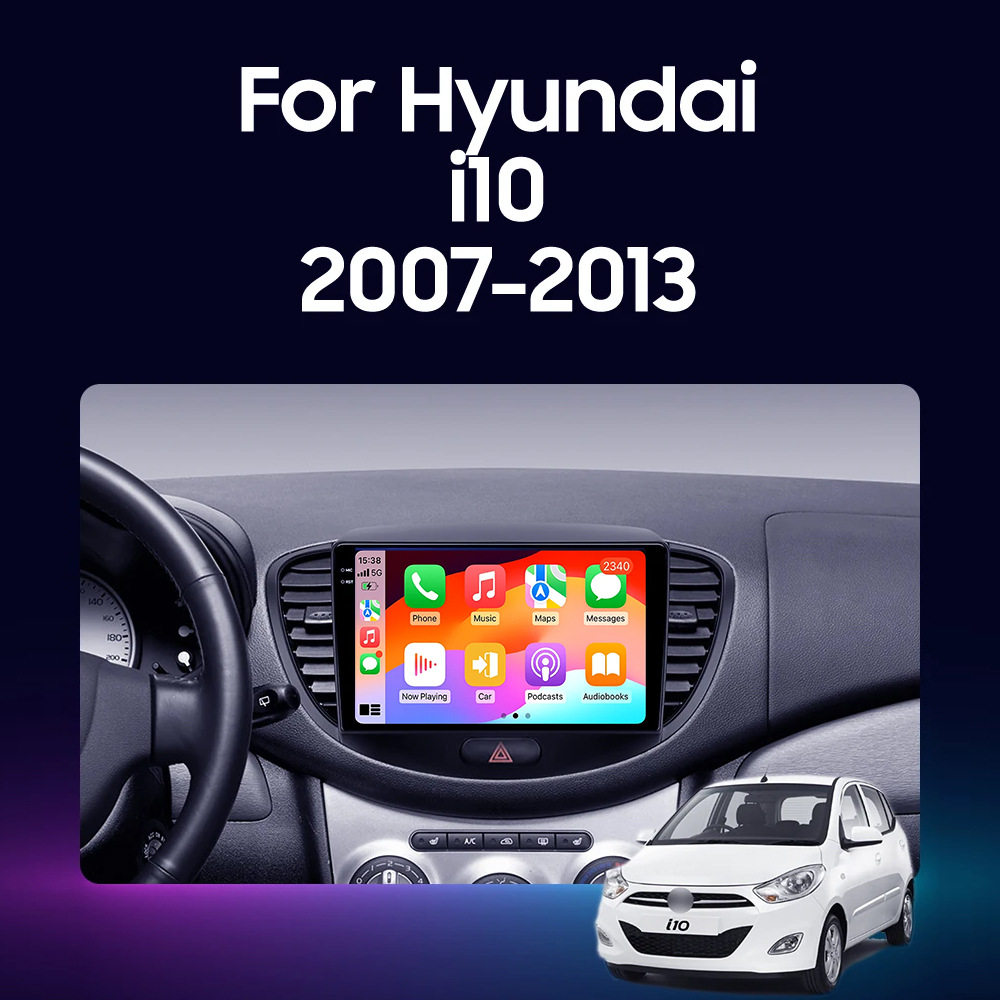 Android 14 Carplay Car Qualcomm Car Radio for Hyundai I10 2007 2008 2009