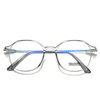 Douyin Internet Celebrity Ins Glasses Frame Flat Mirror Finished Product Wholesale Polygonal Anti-Blue Light Plain Myopia Glasses Transparent Color