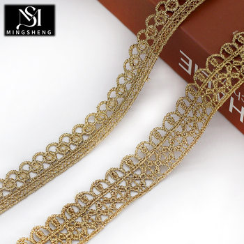 Gold lace Lolita clothing embroidery accessories lace hollow unilateral curtain children's clothing accessories webbing wholesale