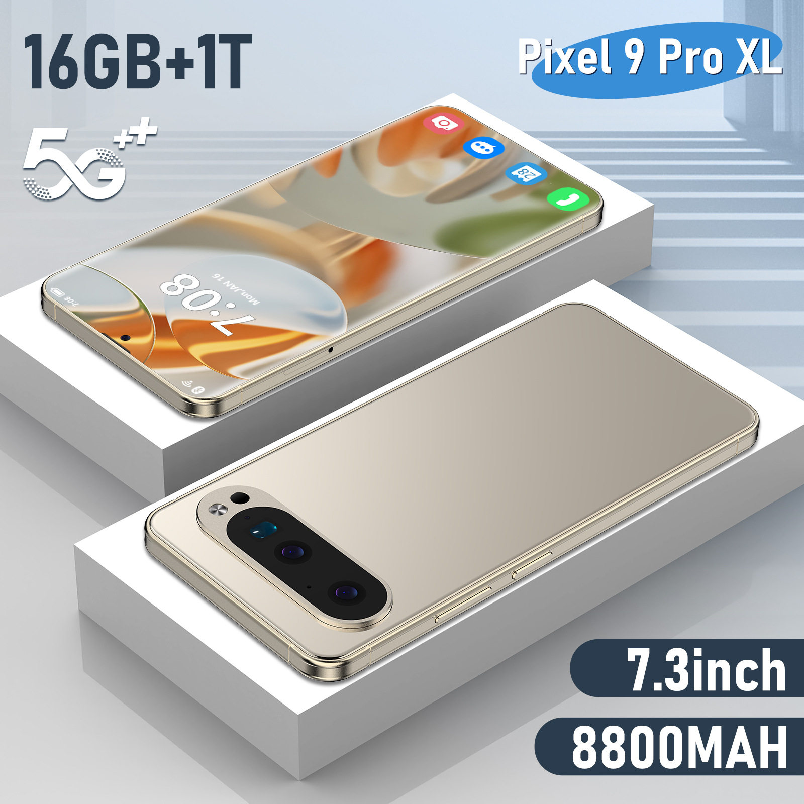 Pixel 9 Pro XL Cross-Border Smartphone 16+1t Android 7.3inch Large Screen Smartphone Source Manufacturer