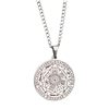 Cross-Border Stainless Steel Necklace Jewelry Seven Angel Magic Circle Medal Pendant DIY Accessories Men's Necklace Wholesale