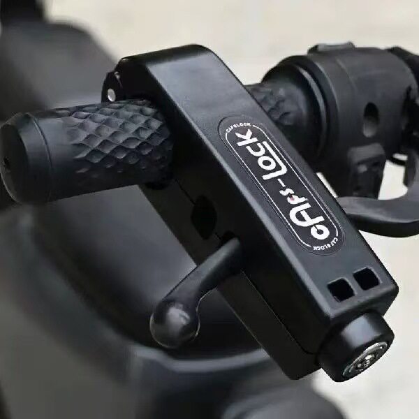 Universal Motorcycle Lock, Throttle Lock, Scooter Anti-Theft Horn Lock, Electric Vehicle Brake Lock, Portable Three-Hole Handlebar Lock