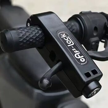 Universal Motorcycle Lock, Throttle Lock, Scooter Anti-Theft Horn Lock, Electric Vehicle Brake Lock, Portable Three-Hole Handlebar Lock