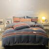 Light Luxury Style Thickeneded Double-Sided Milk Velvet Bed Four-Piece Set Winter Coral Velvet Fleece-Lined Bed Sheetss and Quilt Covers Bedding