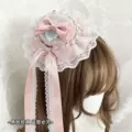 Ribbon Hat Hair Clip [Pink] LL43