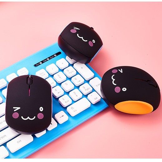 Wireless Mouse Gift Mouse Mute Rechargeable Cute Cartoon Desktop Laptop Universal