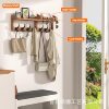 Wall Rack Combination Wall-Mounted Entrance Door Key Coat Rack Retro Wall Decoration Solid Wood Suspension Rack