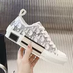 European Export Men's Shoes Breathable Printed Film Fashion Sneakers Trendy Old-Style Letter Canvas Couple Shoes Casual Shoes