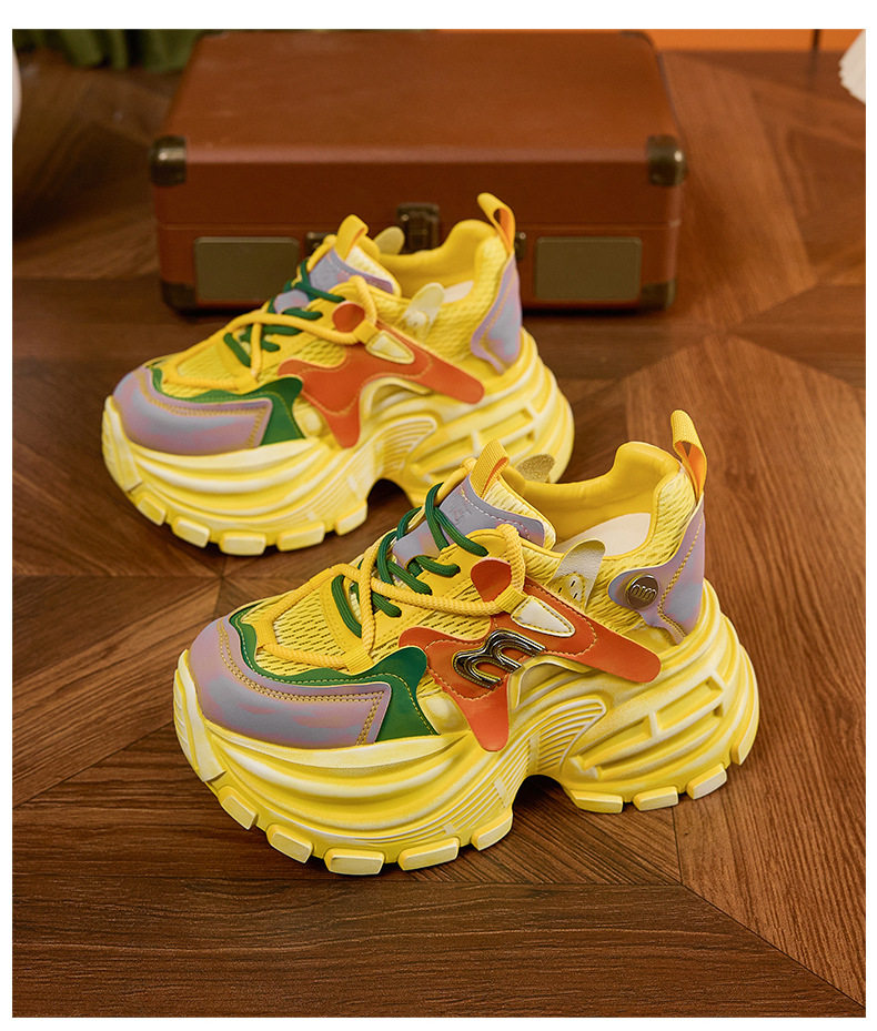 Giày sandal cao gót nữ hở mũi đế dày tăng chiều cao 2026 — Quả cầu, Xanh lá, Trắng chi tiết 25