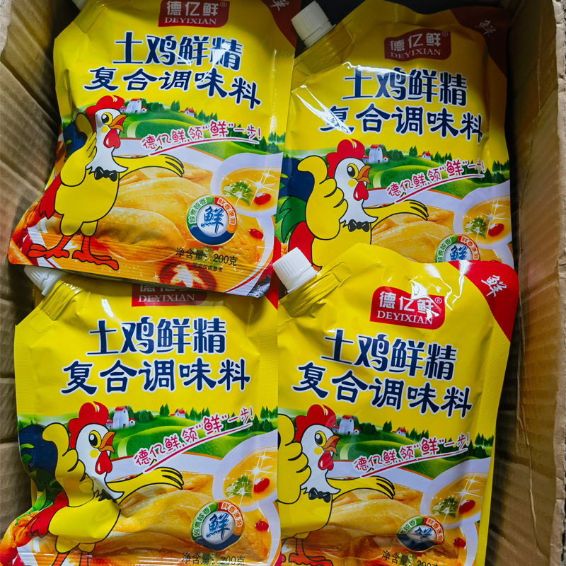 Chicken Essence Seasoning with Spout for Stir-Frying, Soup, Stewing, Suitable for Home and Commercial Use, Wholesale Msg Flavoring