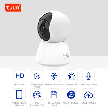 Graffiti WiFi Indoor PTZ Surveillance Camera Tuya Smart 1080P Home Shaker HD Camera
