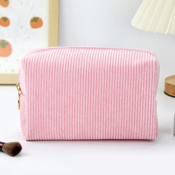 Foreign trade new corduroy large capacity travel portable cosmetic bag wash bag storage bag Yiwu bags wholesale