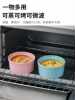 Wholesale Baked Steamed Egg Small Bowl High Temperature Resistant Baked Pudding Oven Bowl Cake Pudding Cup Ins Dessert Tableware with Lid