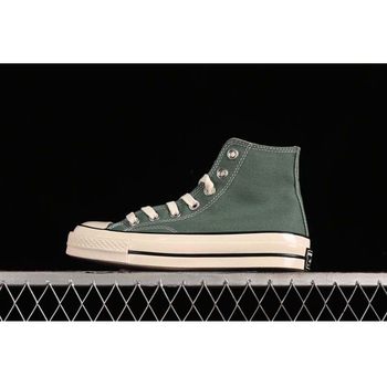 2024 new 1970s pine nuts green high-top couples canvas shoes casual shoes