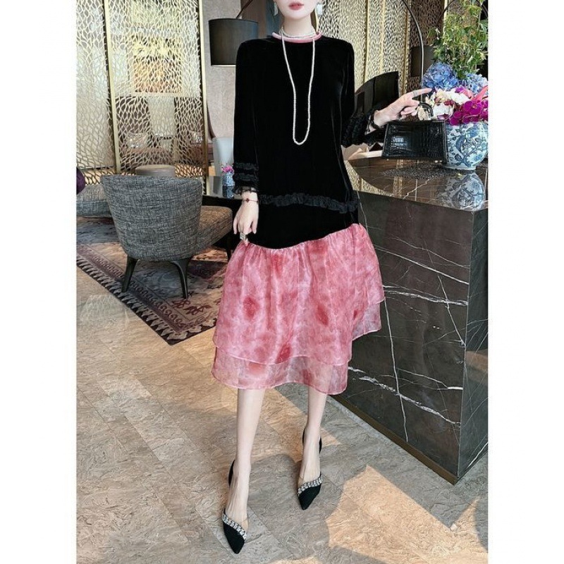 (Mới) Mã K0125 Giá 1430K: Váy Đầm Liền Thân Nữ Chtyai Hàng Mùa Xuân Thu Đông Thời Trang Nữ Chất Liệu G04 Sản Phẩm Mới, (Miễn Phí Vận Chuyển Toàn Quốc).