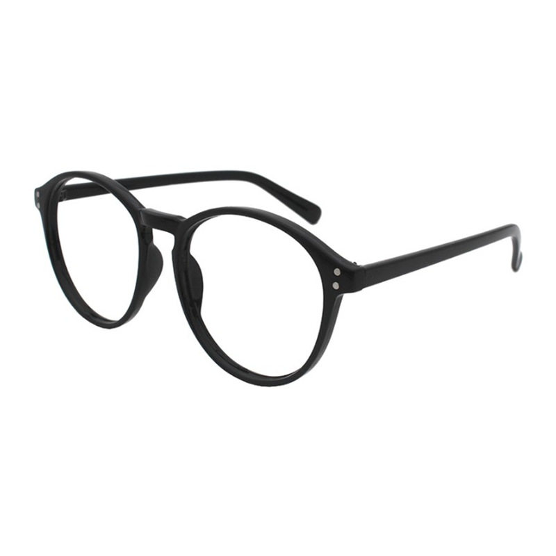 Plain-made artifact big face slimming myopia glasses frame women's soft girl hawksbill color round frame glasses black frame can be equipped with power