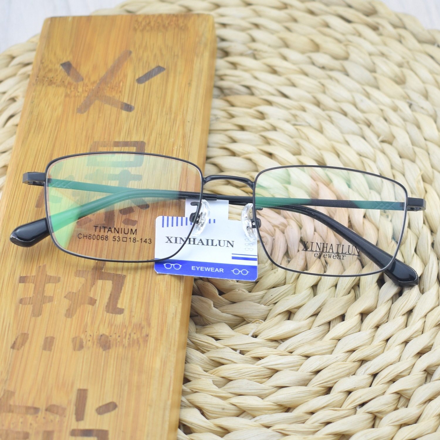 New myopia glasses frame men's business glasses full frame metal glasses frame silver black men's glasses square glasses frame