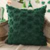 Cross-Border New St. Patrick's Day Clover Pillow Cover Plush Three-Dimensional Jacquard Sofa Cushion Cover Pillow