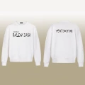 B1079 round neck white