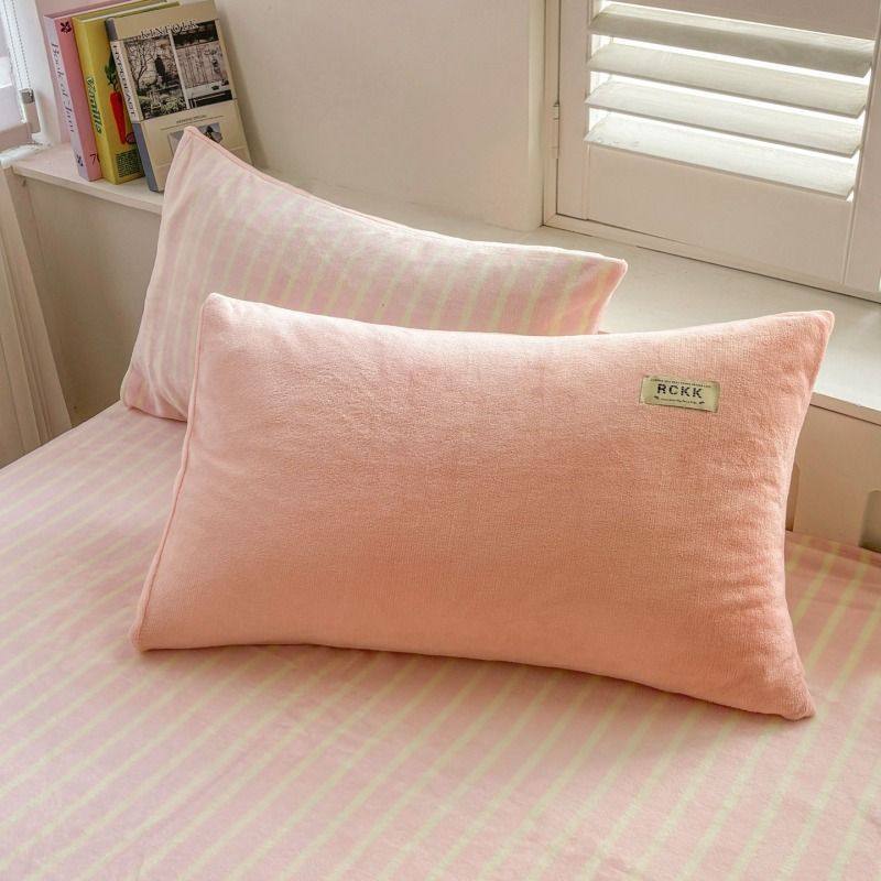 Autumn and Winter High Weight Thickeneded Milk Velvet Four-Piece Set Fleece-Lined Coral Velvet Flannel Quilt Cover Student Dormitory Three-Piece Set