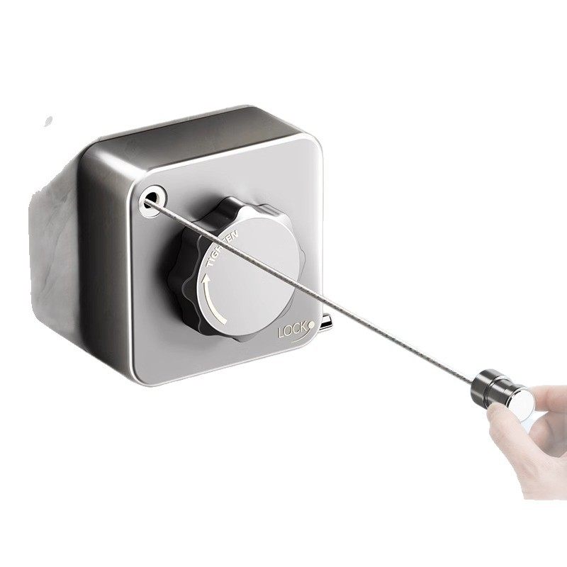 Invisible Clothesline for Drying Clothes, Indoor Punch-Free Hotel Bathroom Invisible Retractable Balcony Wire Rope Rack