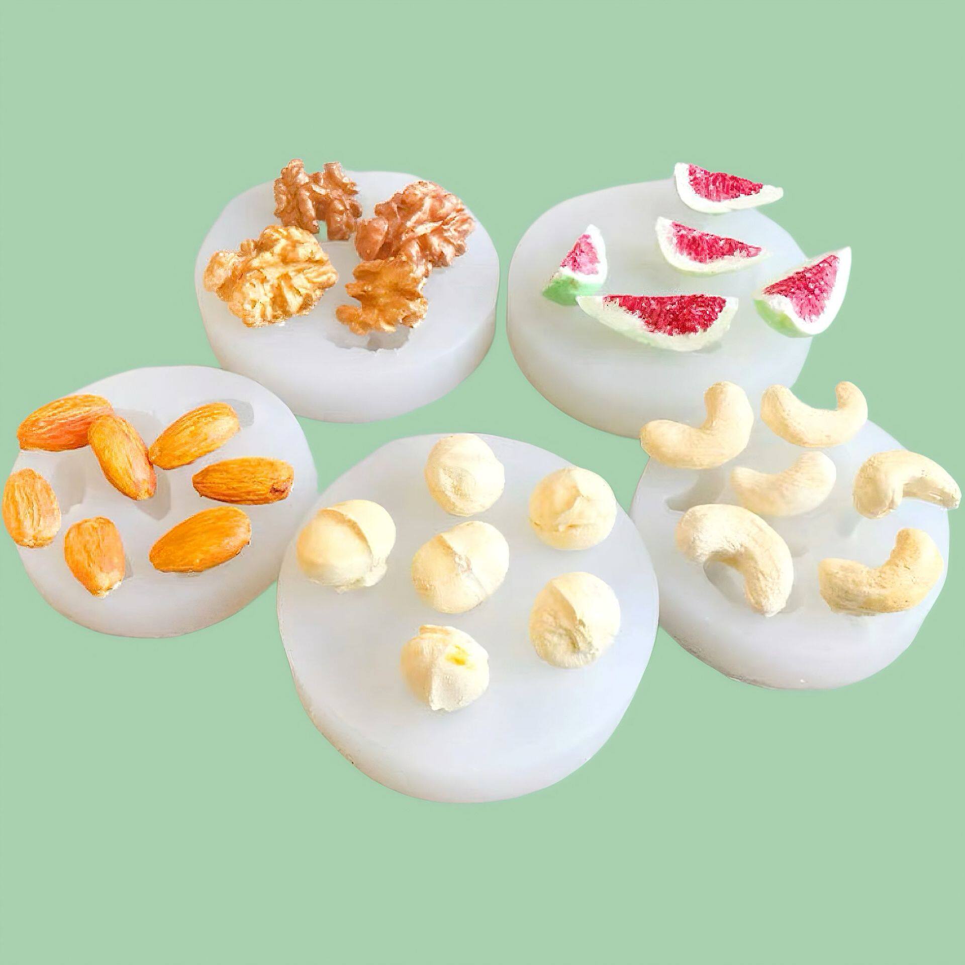 Simulated Nut Dessert Mold Fondant Cake Biscuit Decoration Baking Chocolate Mini Clay DIY Food Toy