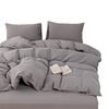 Cotton Four-Piece Set Modern Simple Solid Color Quilt Cover Student Dormitory Single Quilt Cover Pure Cotton Three-Piece Set Nantong Wholesale