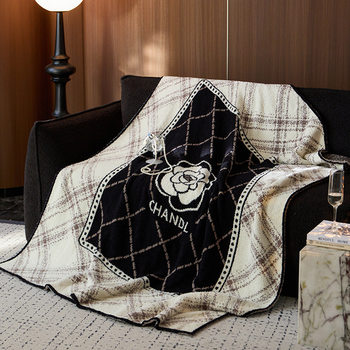 Half Plush Blanket, Knitted Blanket, Sofa Blanket, Office Nap Blanket, Towel Blanket, Bay Window Blanket, Shawl Blanket