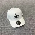 White embroidery, Black, with hang tag