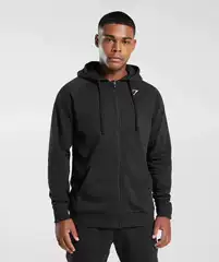 Crest Zip Hoodie Fitness Autumn and Winter Fleece Jacket Men's Hoodie Zipper Sweatshirt