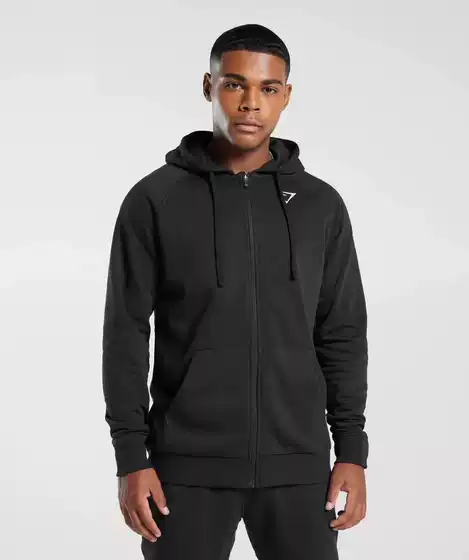 Crest Zip Hoodie Fitness Autumn and Winter Fleece Jacket Men's Hoodie Zipper Sweatshirt