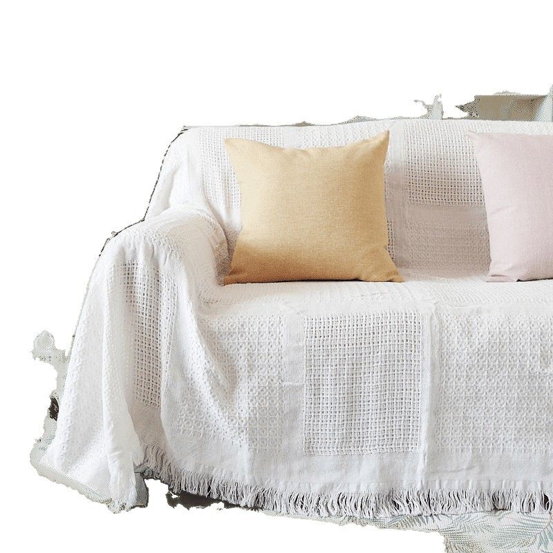 Sofa Towel Cover American Pastoral Full Cover Universal French Sofa Cushion Cover Blanket Cotton Pure Four-Season Universal