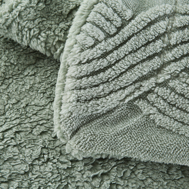 Cross-Border Export Thickened Double-Layer Taffeta Blanket Nordic Style Double Lamb Velvet Blanket Flannel Casual Cover Blanket