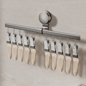 Suction cups socks drying rack multi-clip drying rack balcony indoor home hanging underwear folding drying socks artifact