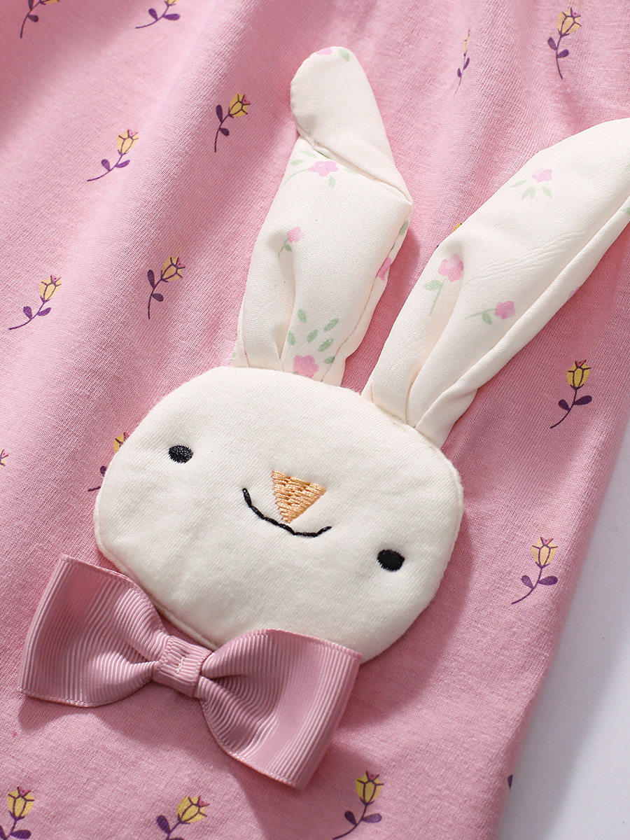 Cute Girls' Dress, New Summer Kids' Dress, Cotton Cartoon Kids' Dress