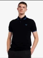Black double blue collar