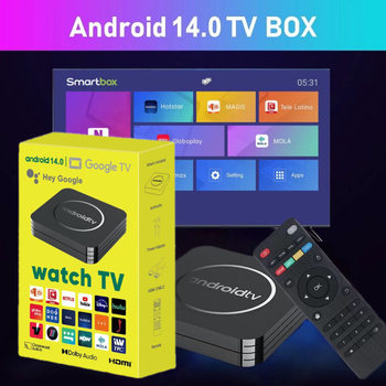 Q3 foreign trade box network set-top box Android 14.0 HD TV 4K network player AndroidTVBOX