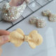 Golden Silk Shoes Decorative Bow Children's Cute Shoes Flower Decorative Accessories Shoe Buckle Girls Princess Shoes Jewelry