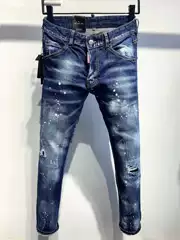 9810 basic secondary fashion brand jeans European and American cross-border Men's straight Denim trousers European station Denim