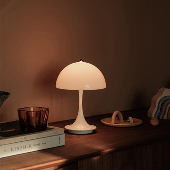 Danish Panthella Mushroom Table Lamp Bedroom Bedside Lamp Rechargeable Portable Led Dimmable Touch Atmosphere Lamp