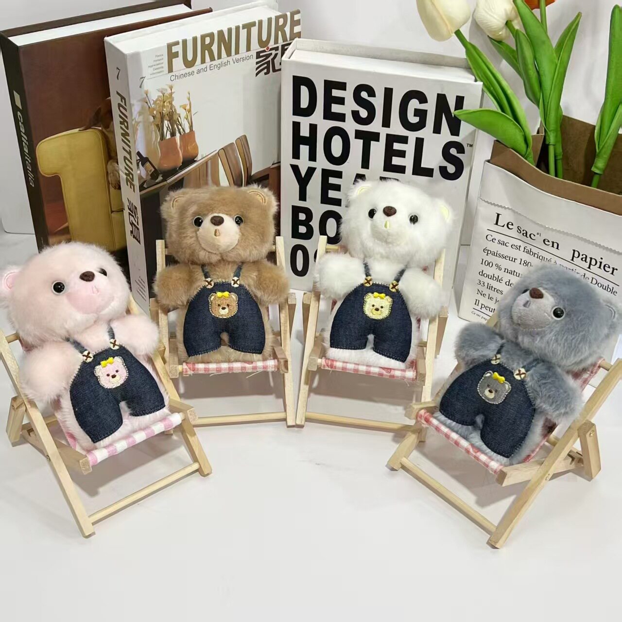 デニムオーバーオールクマ