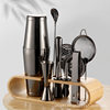 304 Stainless Steel Cocktail Cup Ounce Set Copper Plated Black shaker shaker with Storage Rack