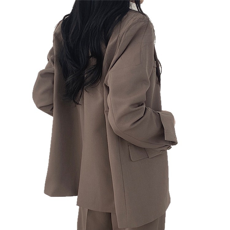 Chic Korean Style Blazer Set Elegant Mid Length Design Youthful Vibes Bright Colors Perfect for Spring and Autumn